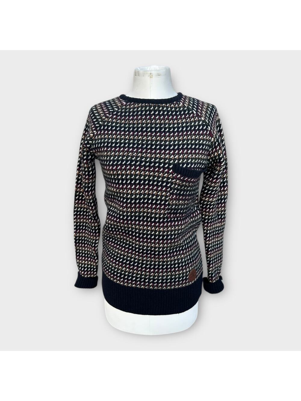 Barbour 100% Lambswool Sweater Women's Size 10 Cozycore Preppy Quiet Luxury